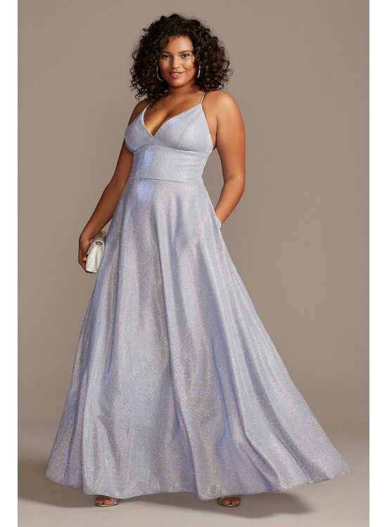 david's bridal iridescent dress